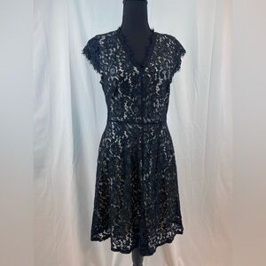 H&M Black Lace‎ Midi Dress